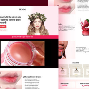 High Converting Elementor Landing Page for Organic Lipsticks